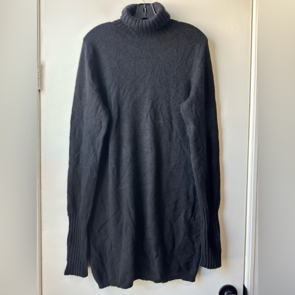 Maggie By Magaschoni Cashmere Turtleneck Sweater Mini Dress
